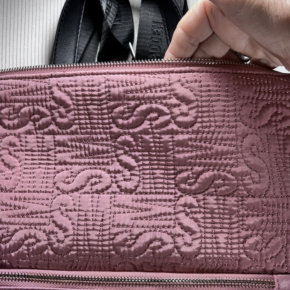 Steve Madden Pink Soft Quilted Convertible Backpack - Picture 6 of 16